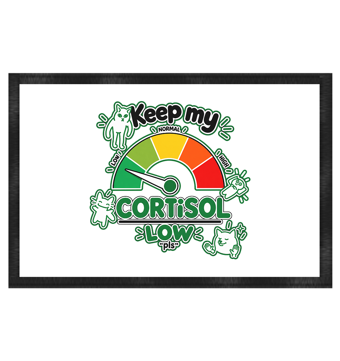 low CORTiSOL - Fußmatte 60x40cm