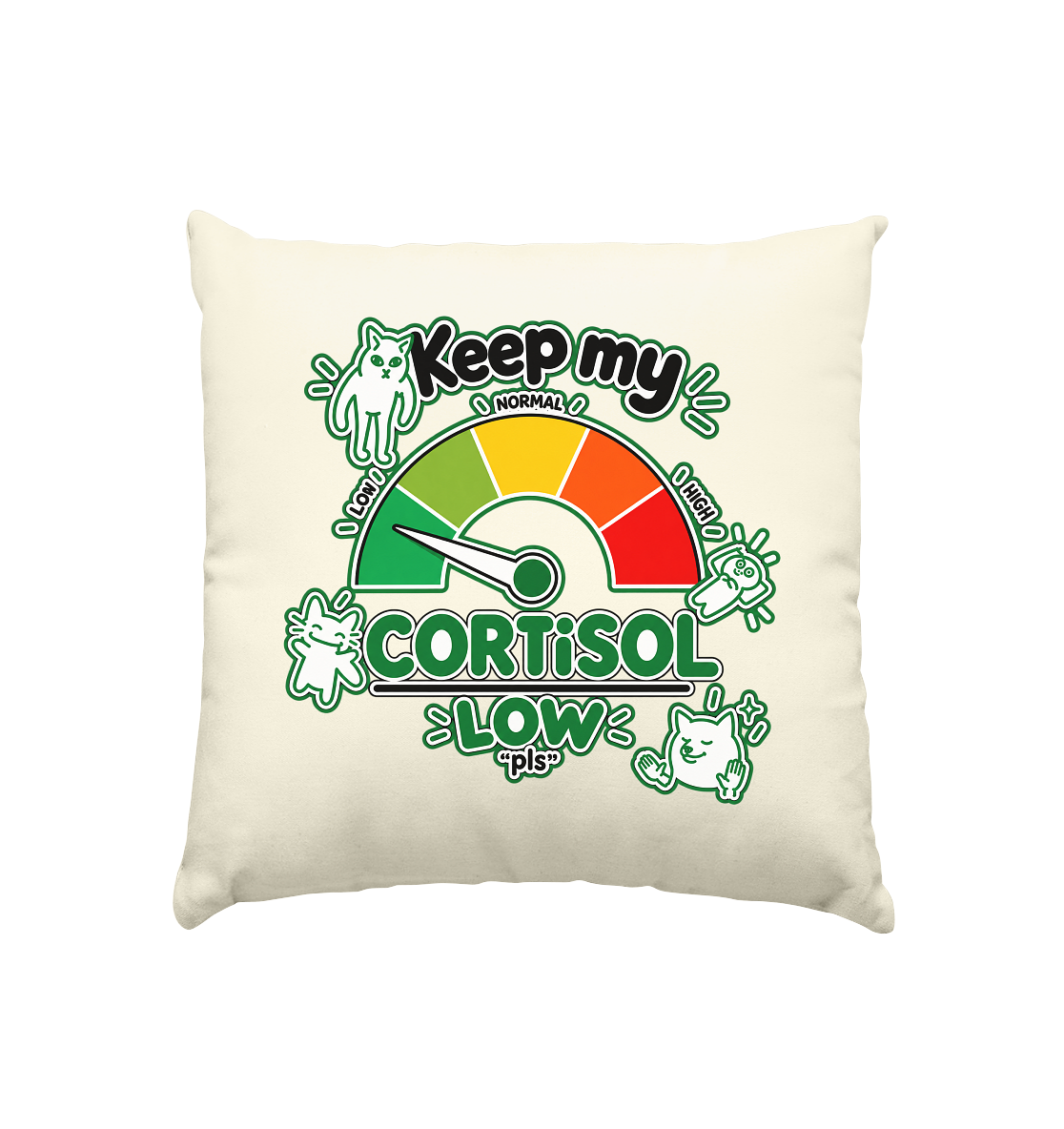 low CORTiSOL - Kissen natur 40x40cm