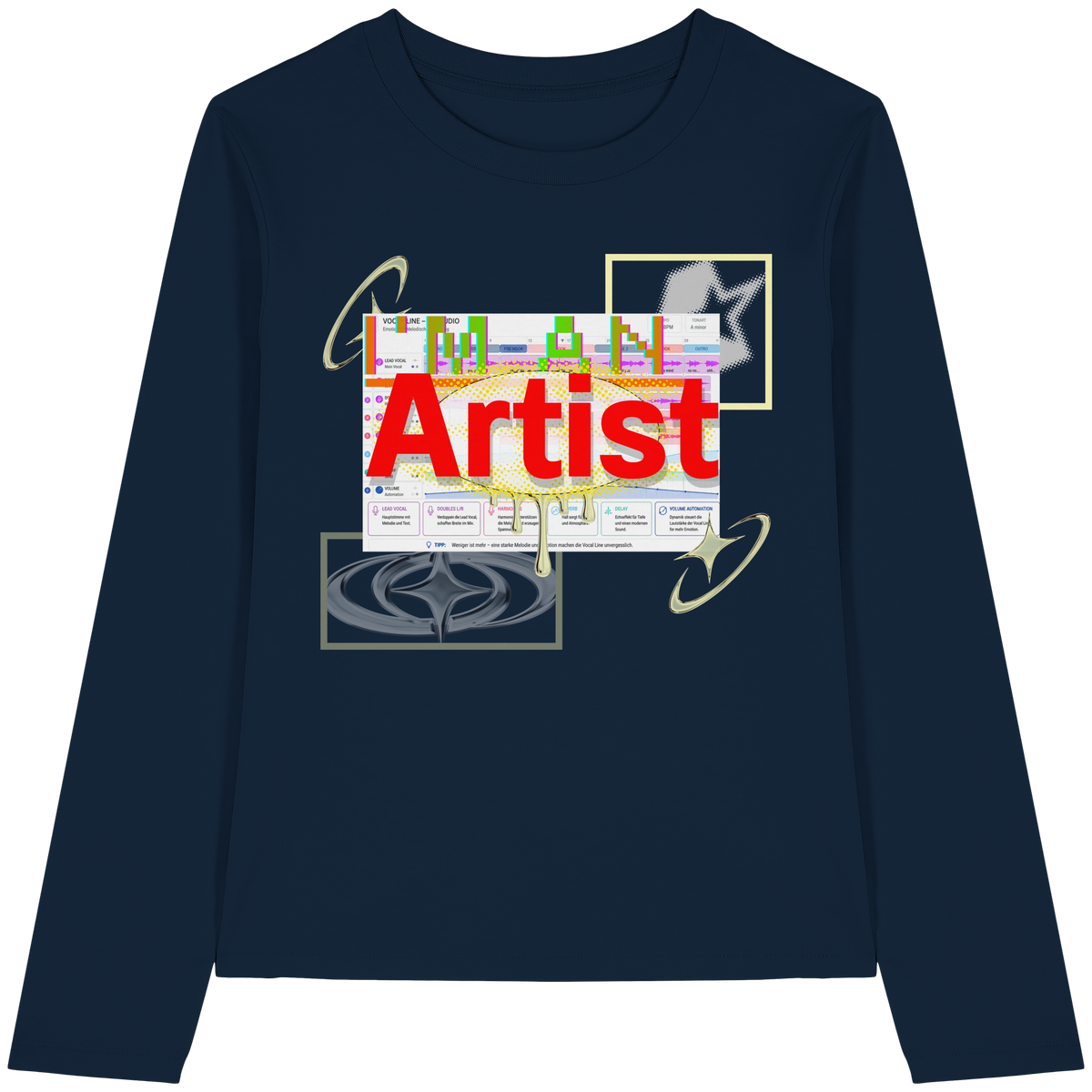 The Artist - Womens Organic Longsleeve T-Shirt