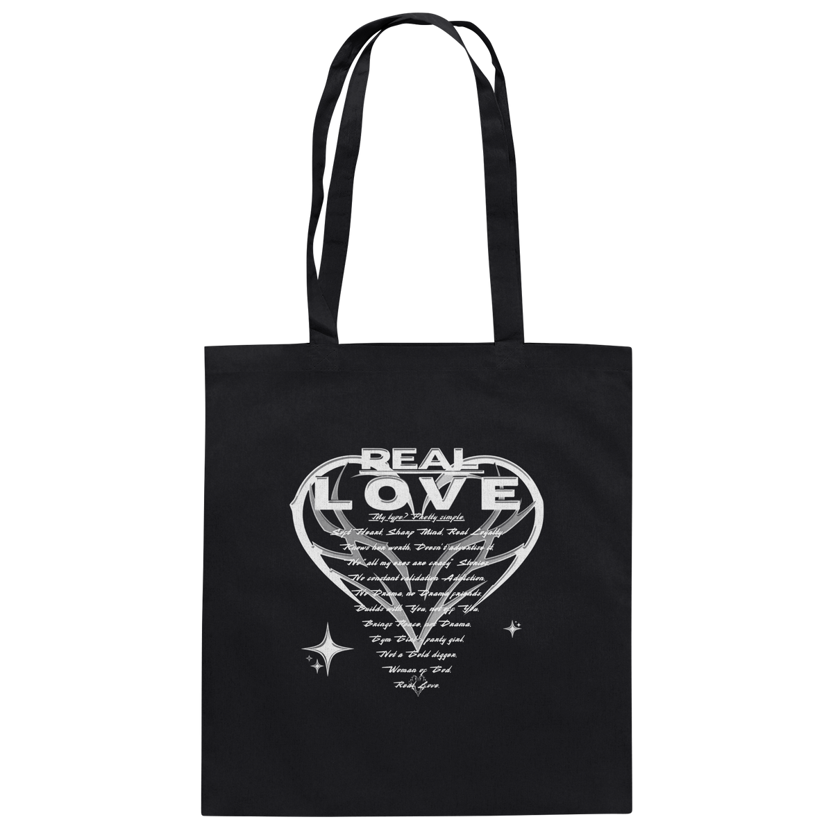The REAL LOVE BASiCS - Baumwolltasche