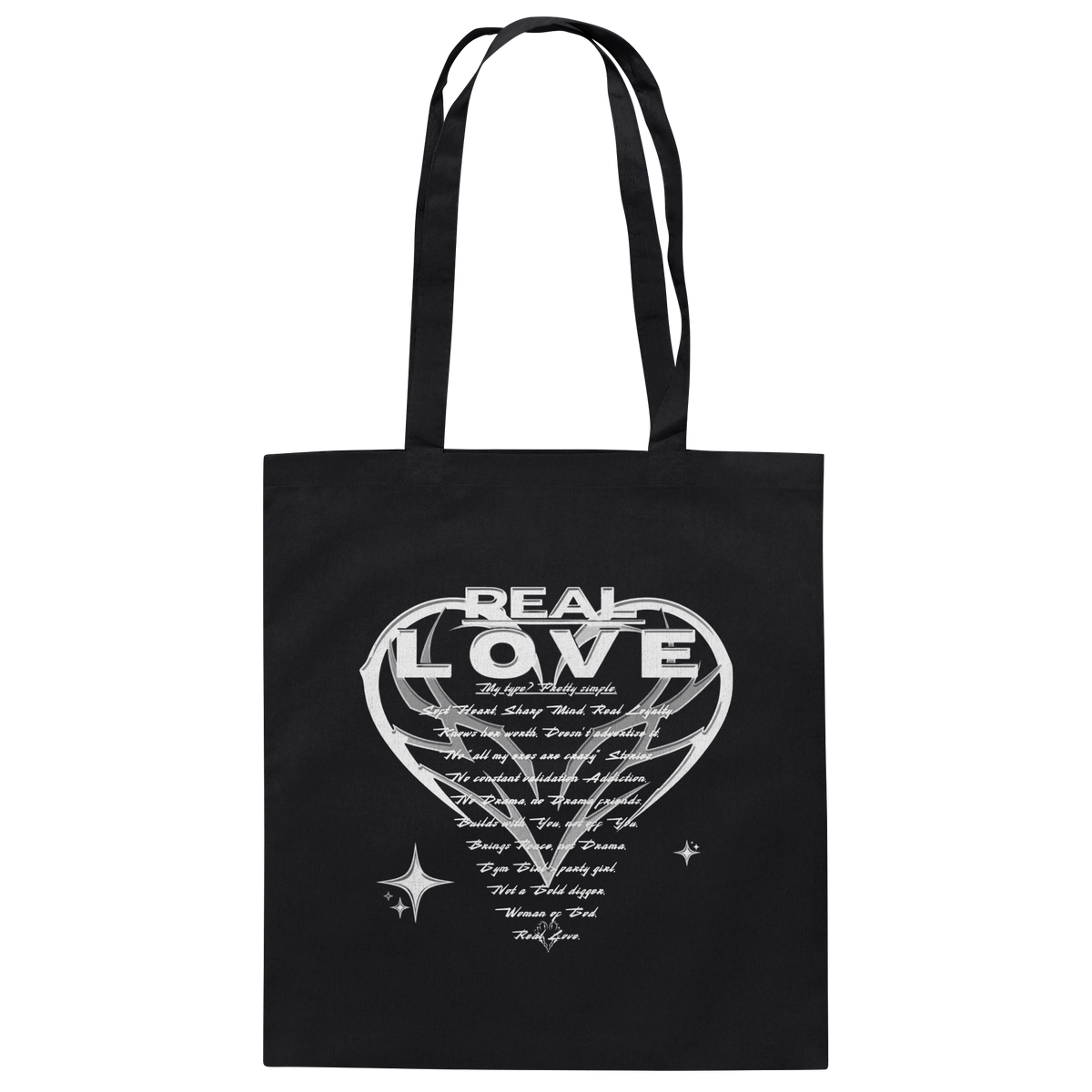 The REAL LOVE BASiCS - Baumwolltasche