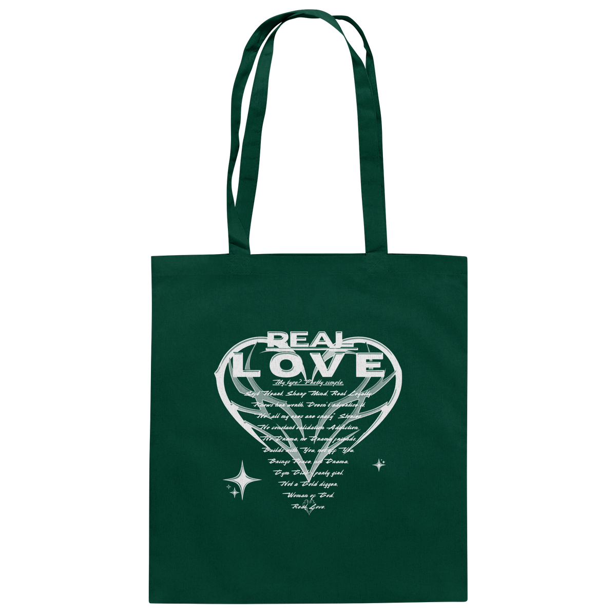 The REAL LOVE BASiCS - Baumwolltasche