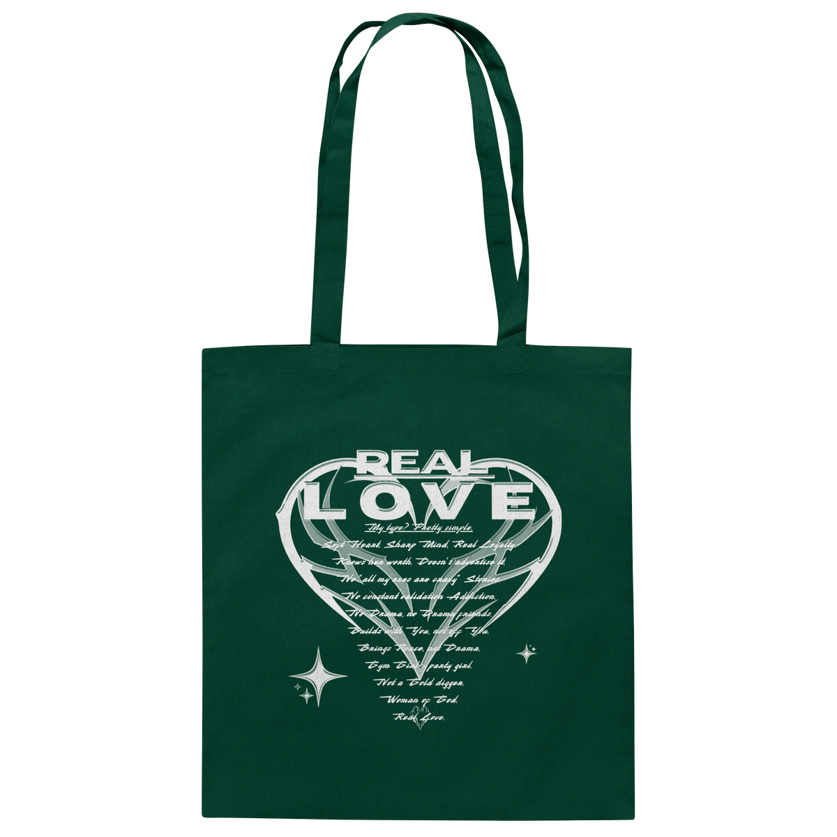 The REAL LOVE BASiCS - Baumwolltasche