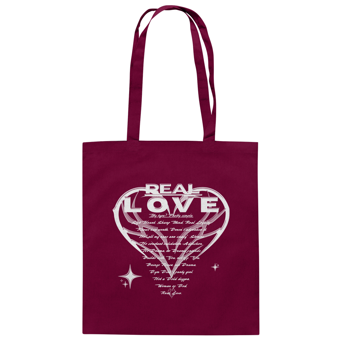 The REAL LOVE BASiCS - Baumwolltasche