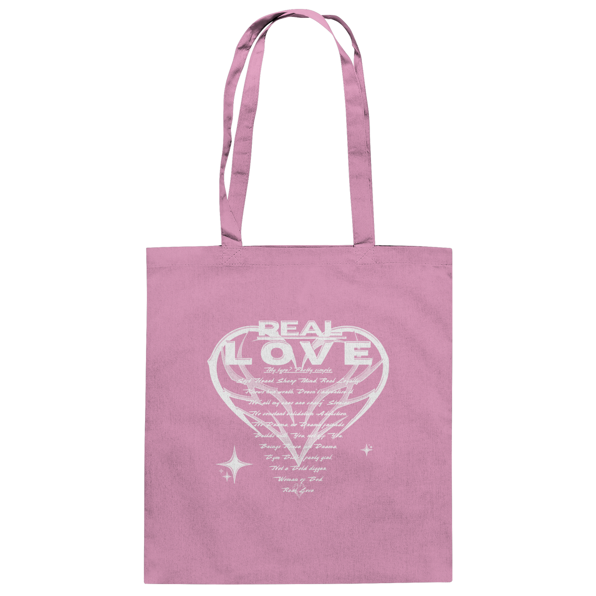 The REAL LOVE BASiCS - Baumwolltasche