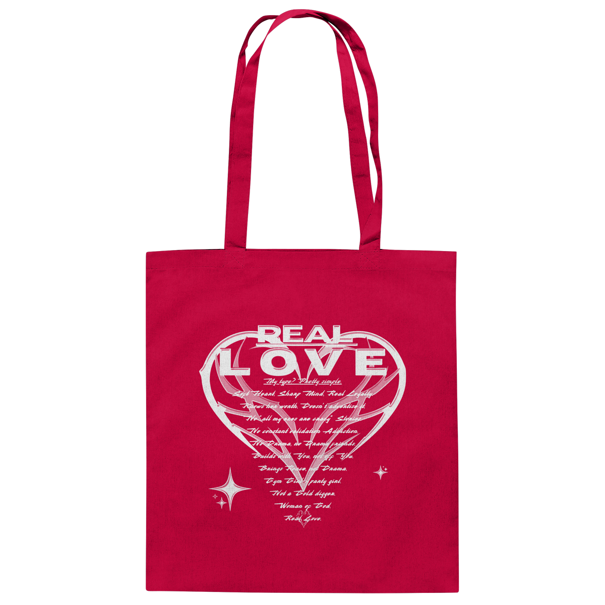 The REAL LOVE BASiCS - Baumwolltasche