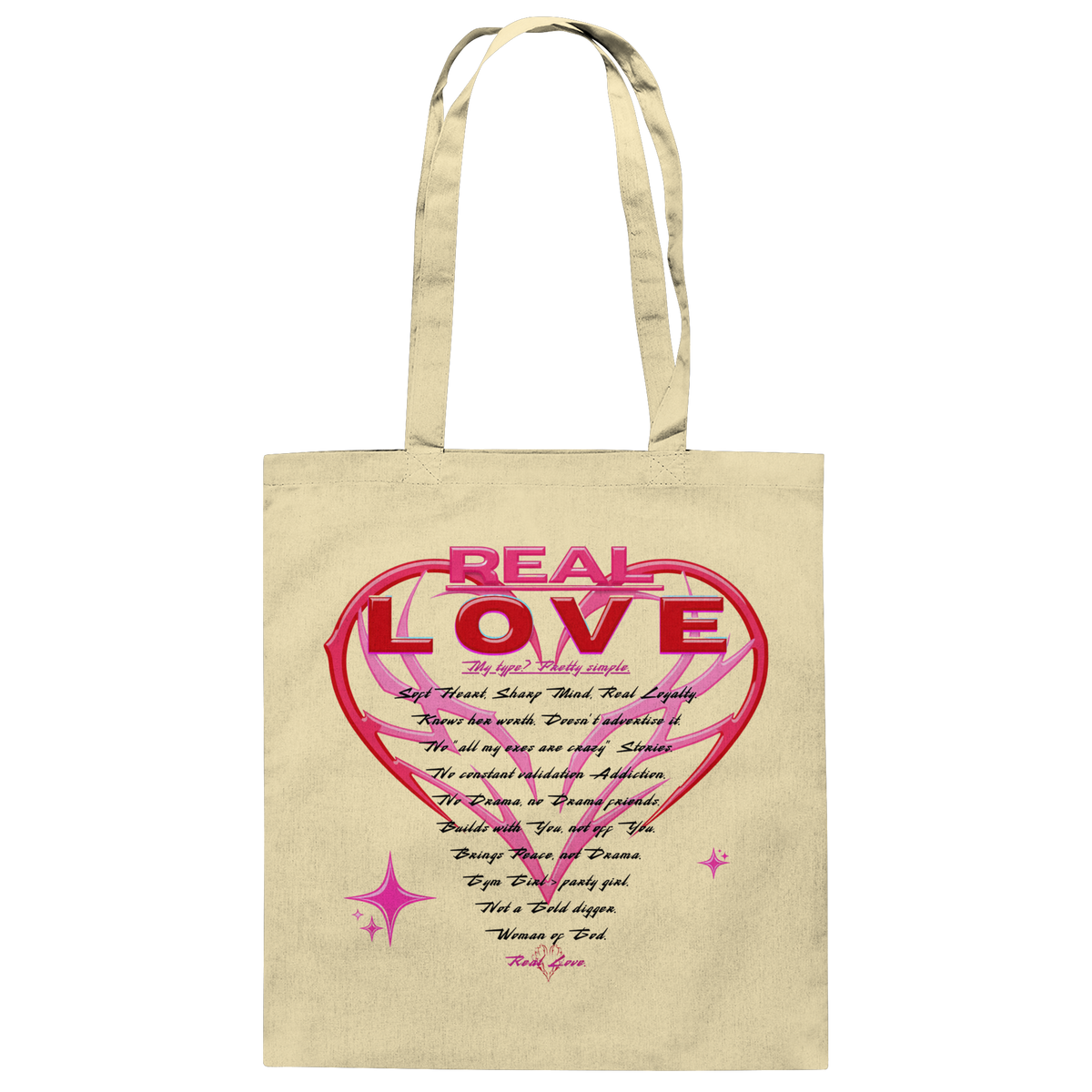 The Real Love - Baumwolltasche