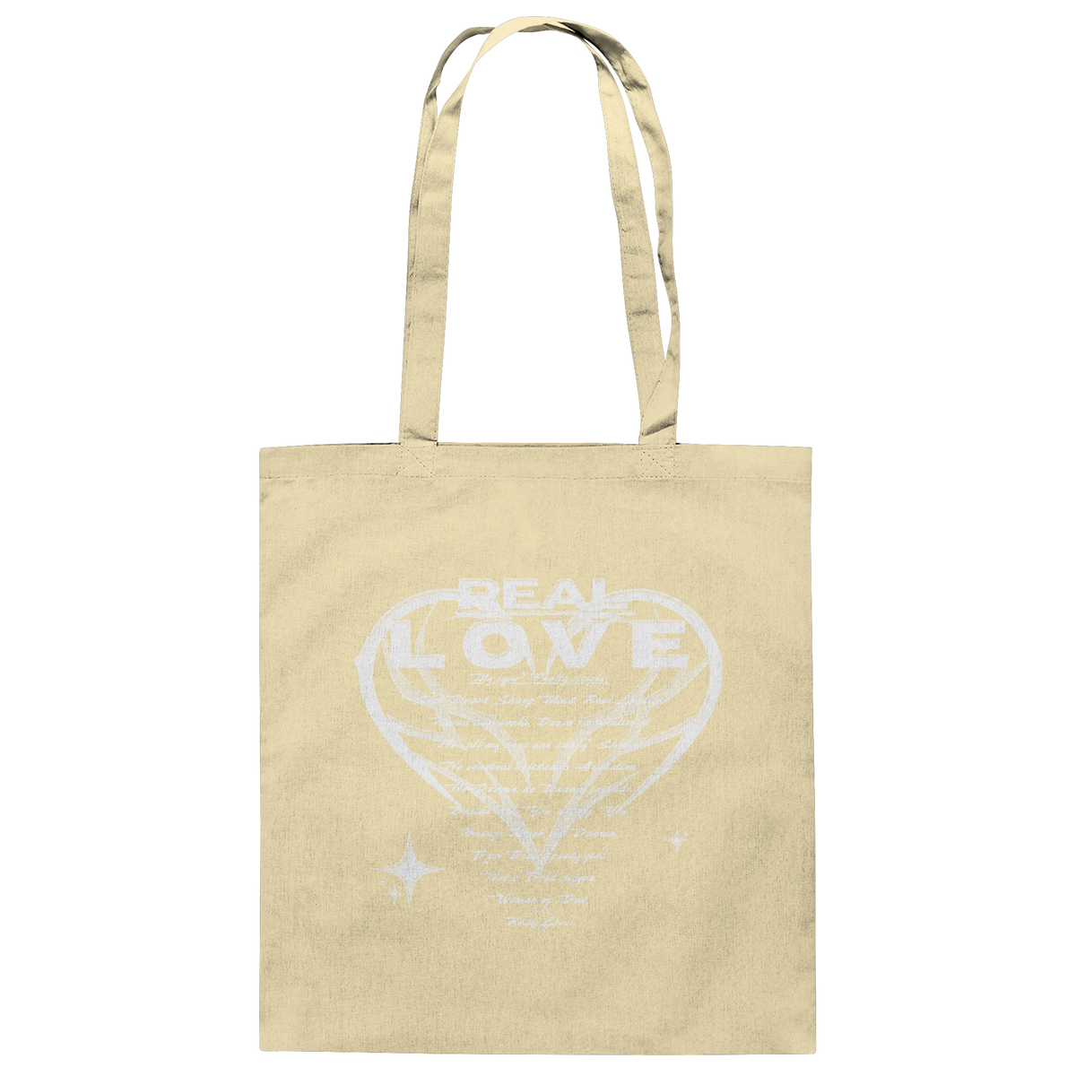 The REAL LOVE BASiCS - Baumwolltasche