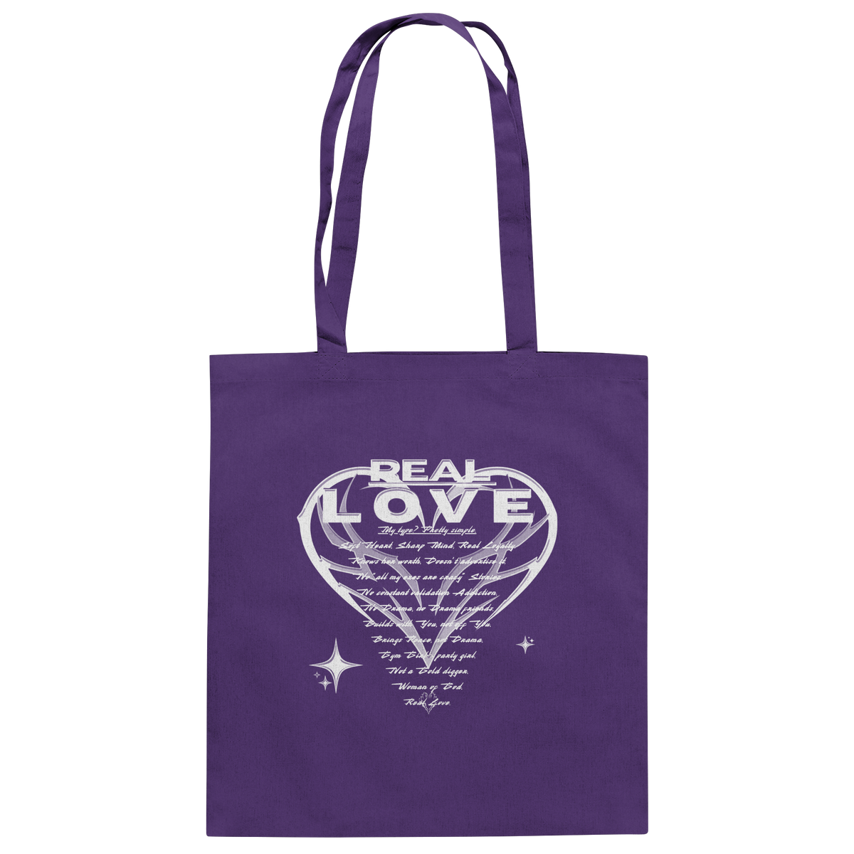 The REAL LOVE BASiCS - Baumwolltasche