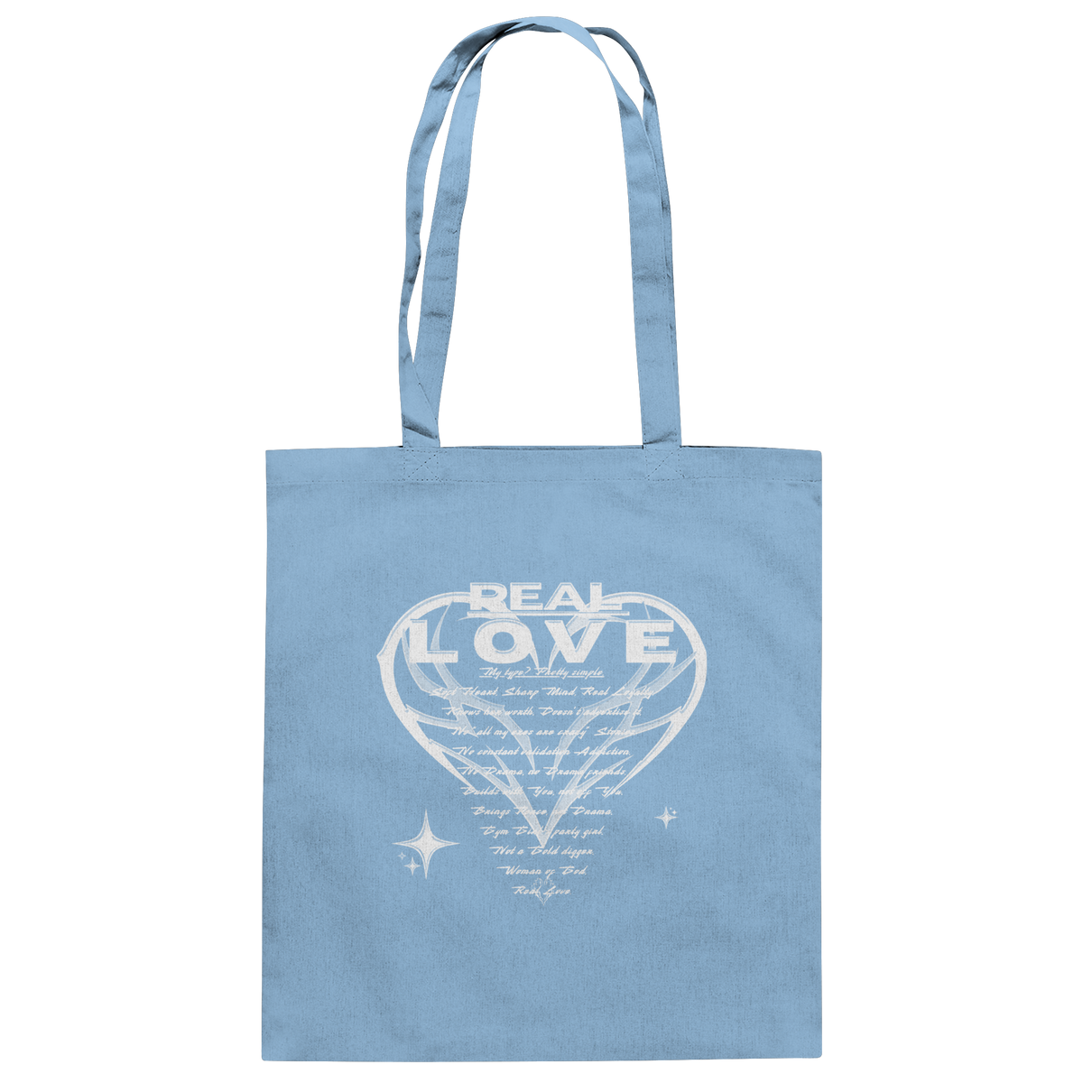The REAL LOVE BASiCS - Baumwolltasche