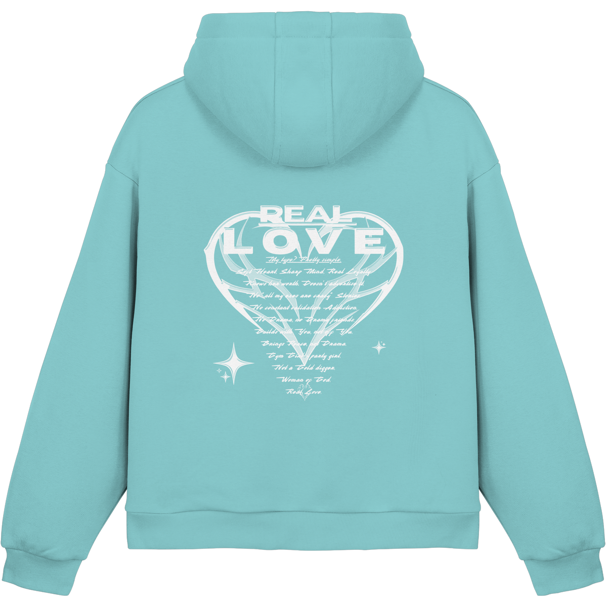 The REAL LOVE BASiCS - Fluffy Boxcut Hoodie