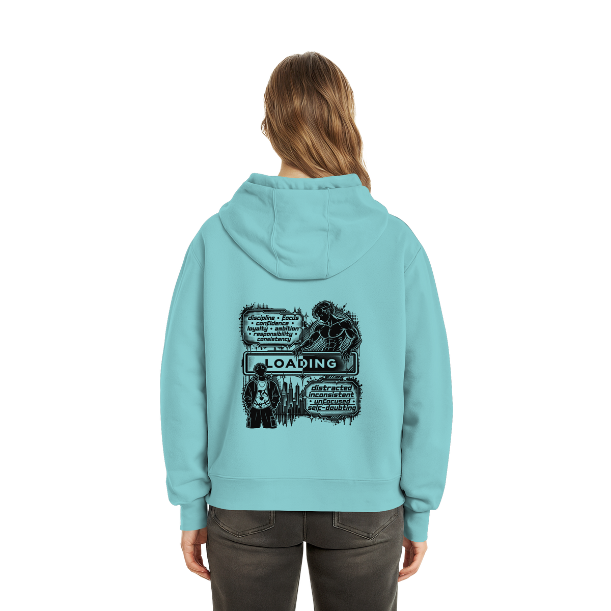 LOADiNG BASiCS - Fluffy Boxcut Hoodie