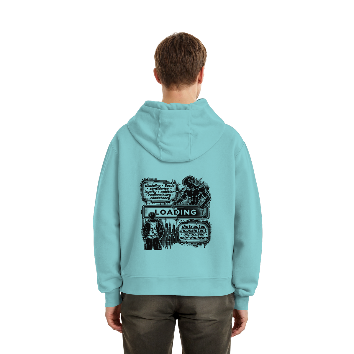 LOADiNG BASiCS - Fluffy Boxcut Hoodie
