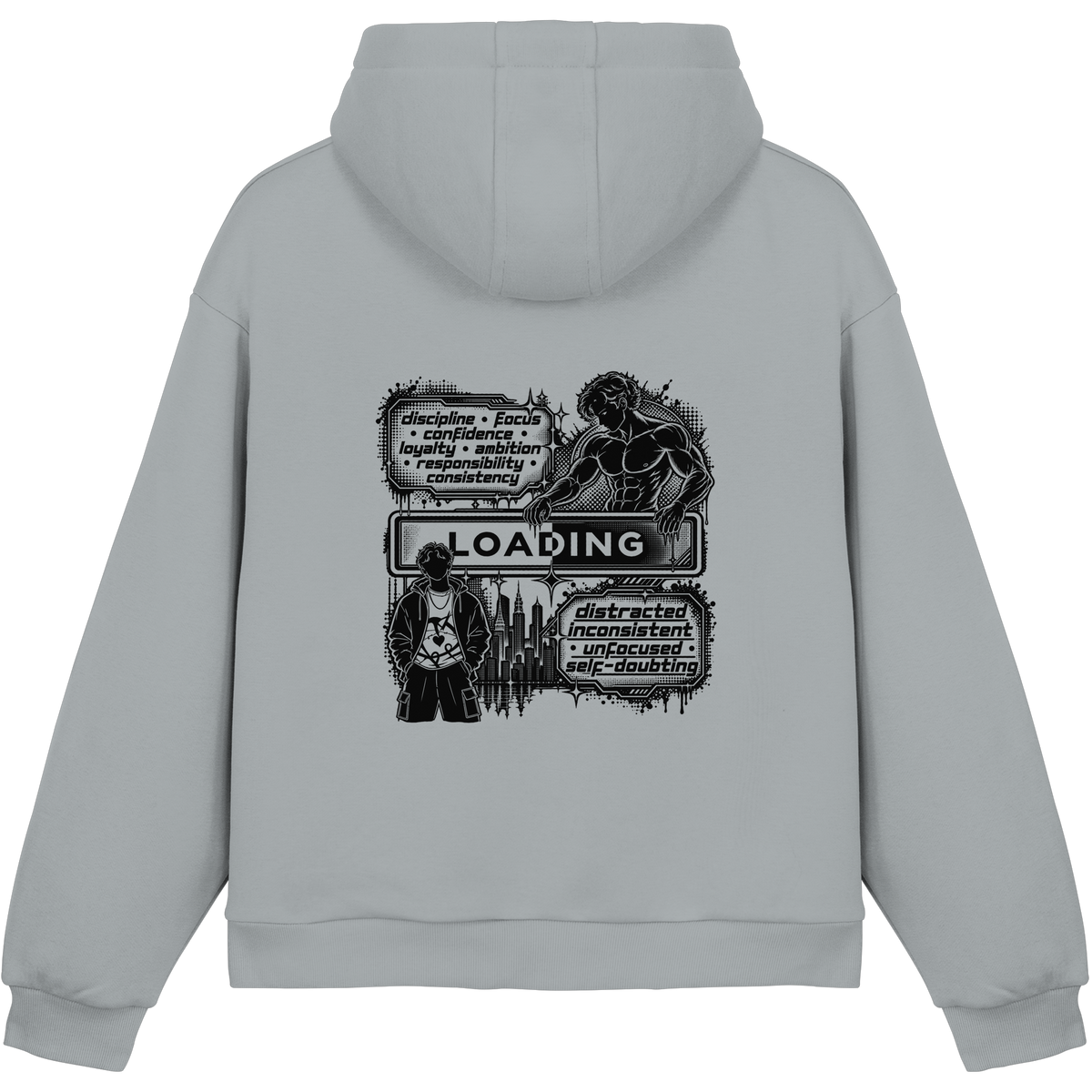 LOADiNG BASiCS - Fluffy Boxcut Hoodie