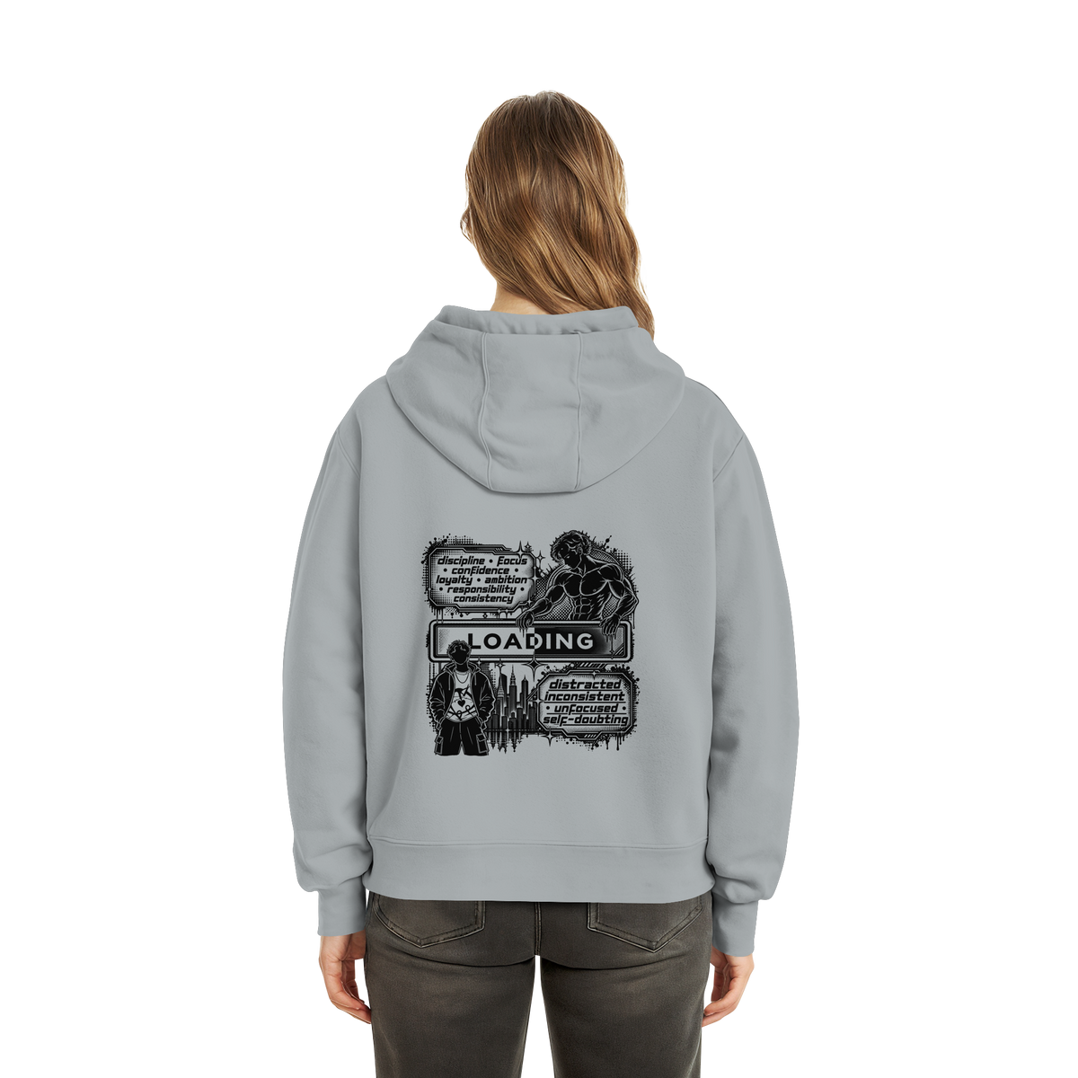 LOADiNG BASiCS - Fluffy Boxcut Hoodie