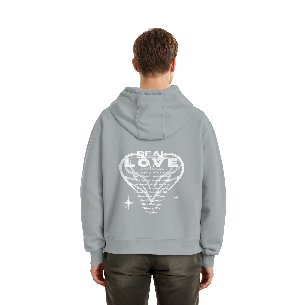The REAL LOVE BASiCS - Fluffy Boxcut Hoodie