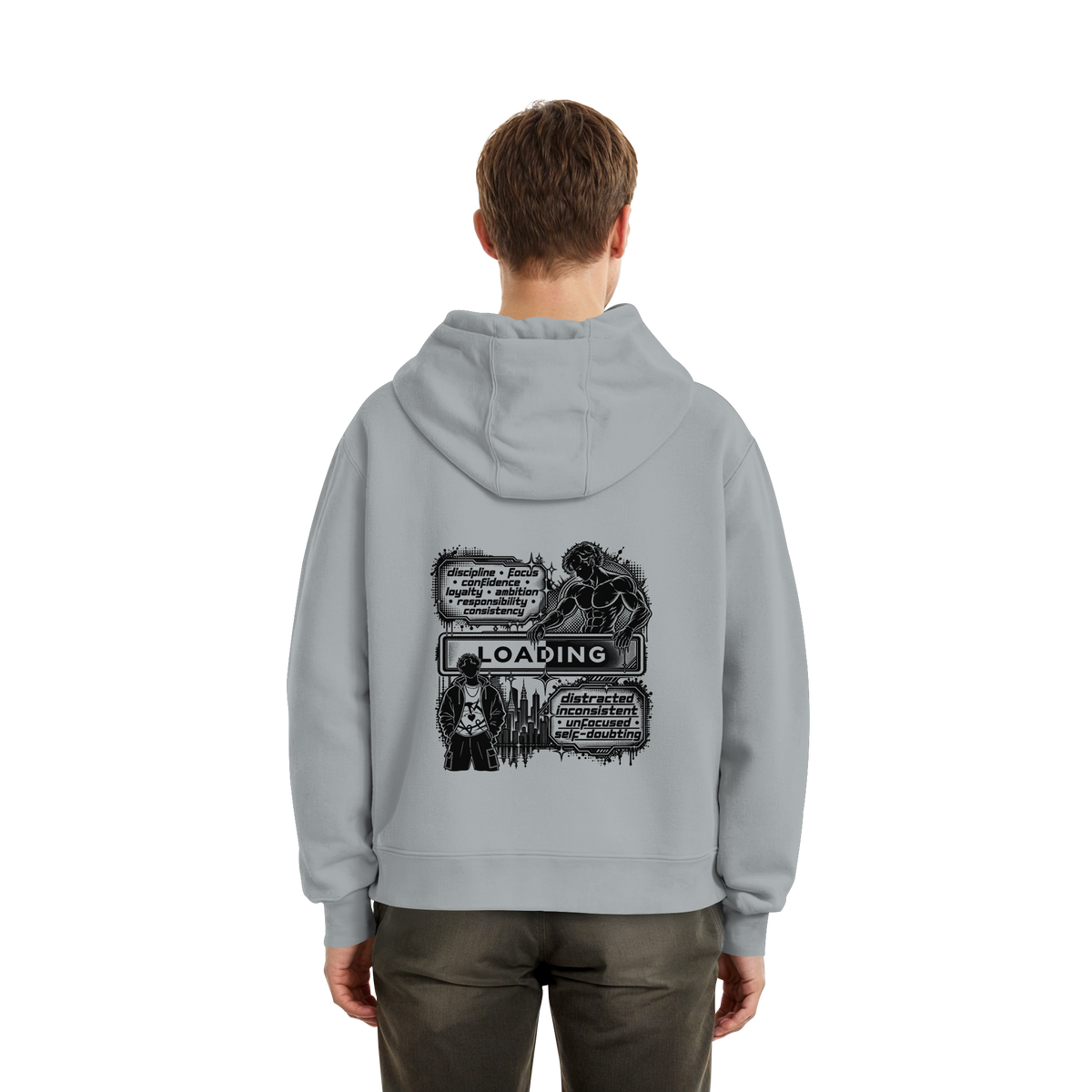 LOADiNG BASiCS - Fluffy Boxcut Hoodie