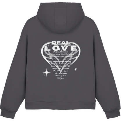 The REAL LOVE BASiCS - Fluffy Boxcut Hoodie