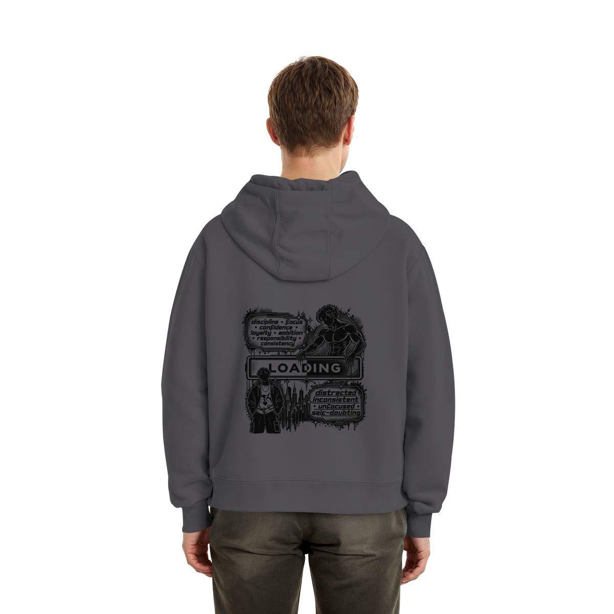 LOADiNG BASiCS - Fluffy Boxcut Hoodie