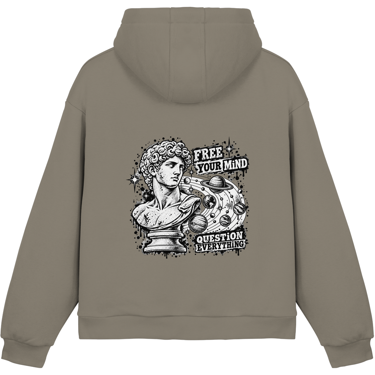 The Philosopher - Fluffy Boxcut Hoodie