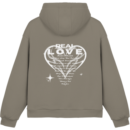 The REAL LOVE BASiCS - Fluffy Boxcut Hoodie