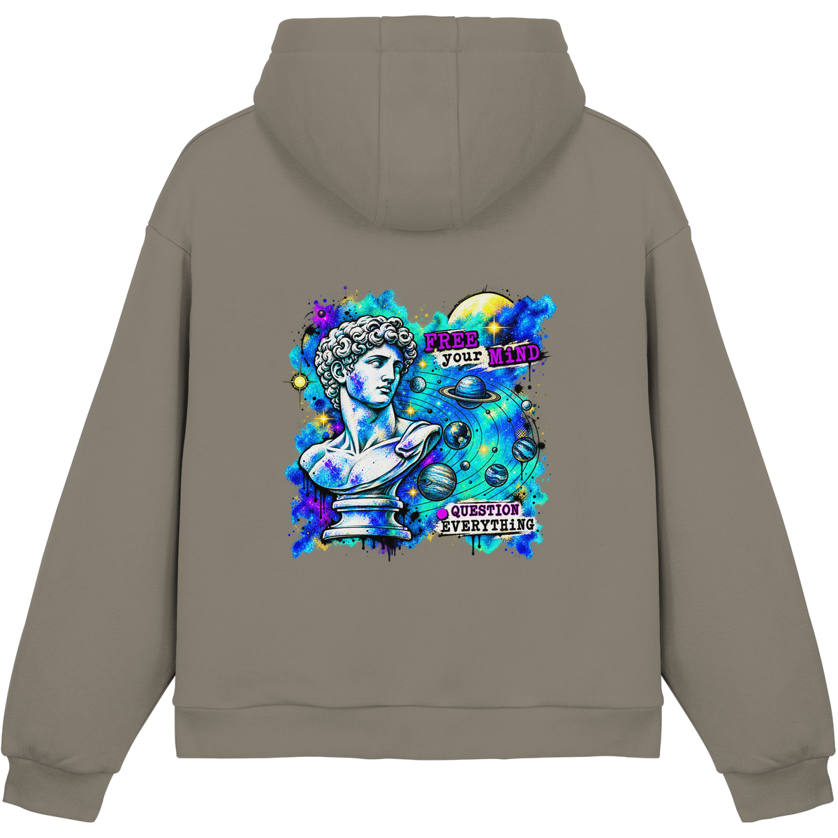 The Philosopher - Fluffy Boxcut Hoodie