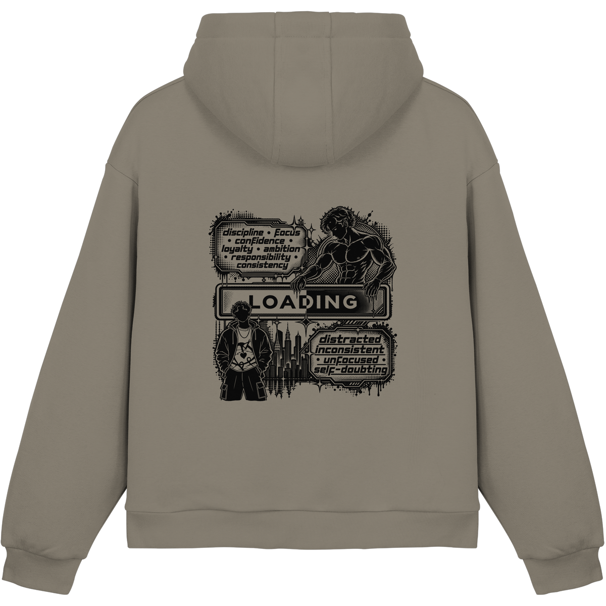 LOADiNG BASiCS - Fluffy Boxcut Hoodie