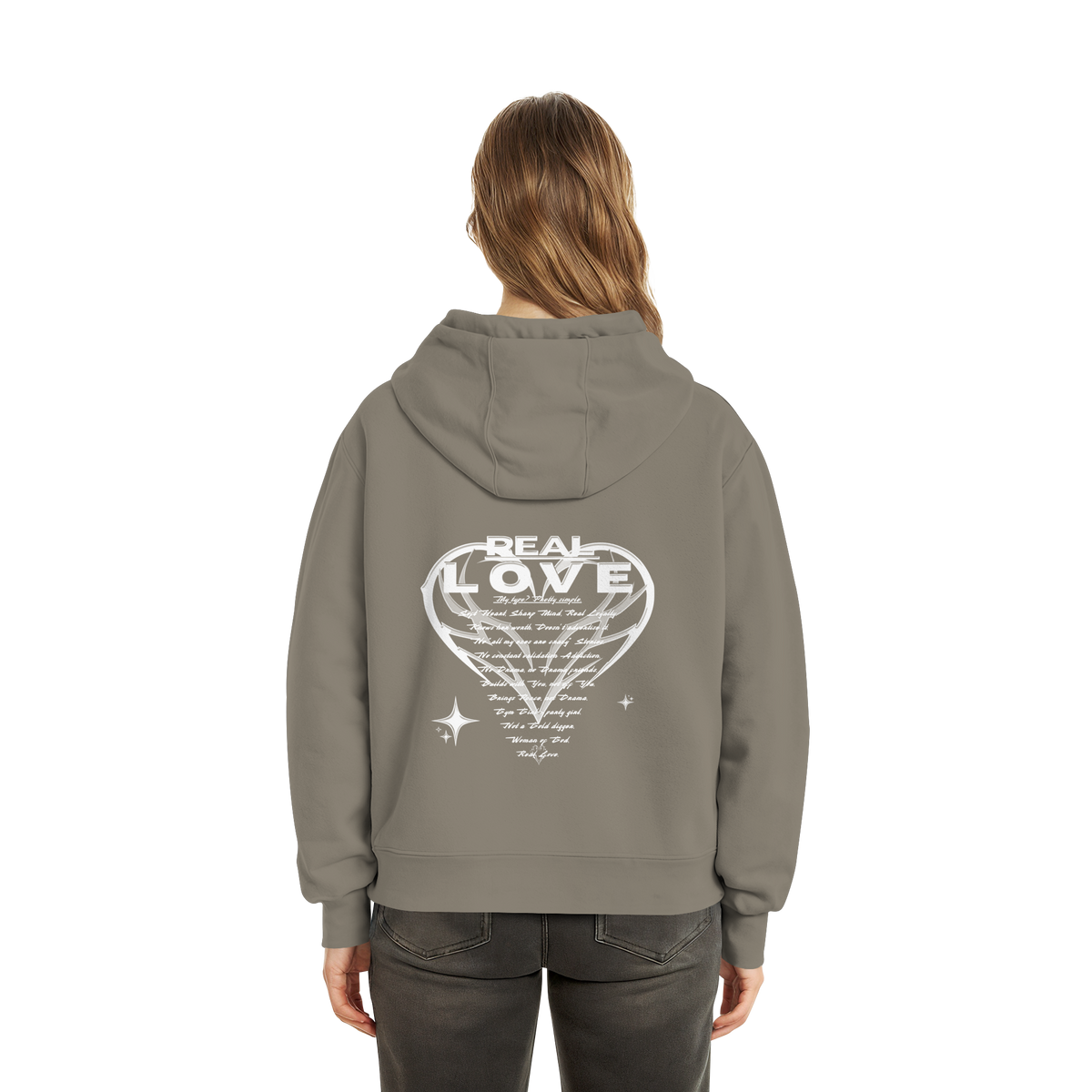 The REAL LOVE BASiCS - Fluffy Boxcut Hoodie