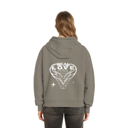 The REAL LOVE BASiCS - Fluffy Boxcut Hoodie