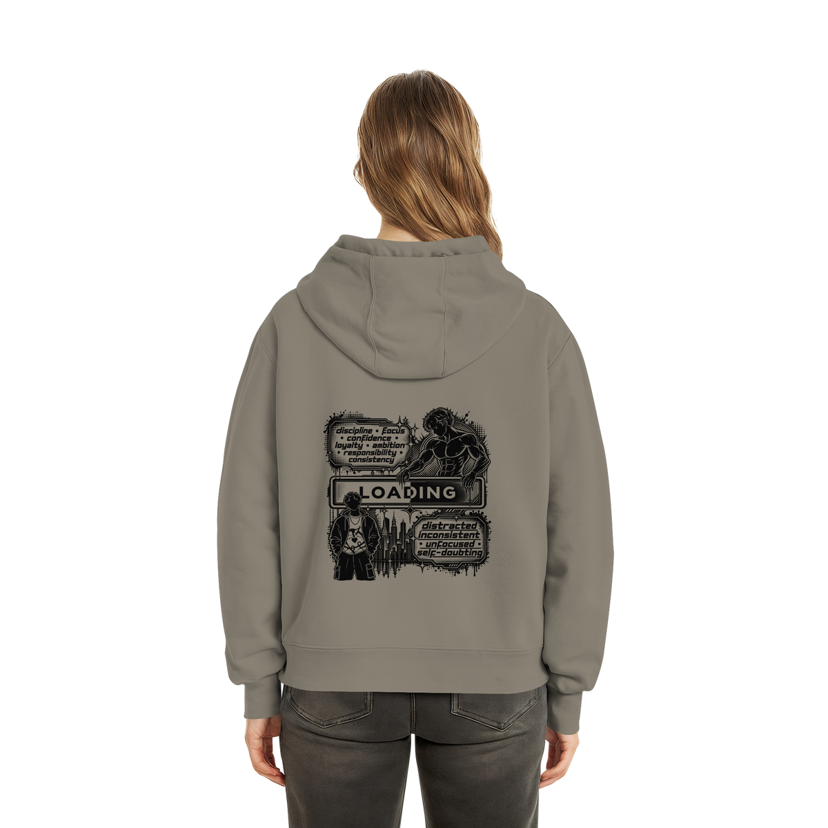 LOADiNG BASiCS - Fluffy Boxcut Hoodie