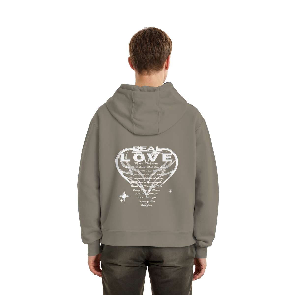 The REAL LOVE BASiCS - Fluffy Boxcut Hoodie