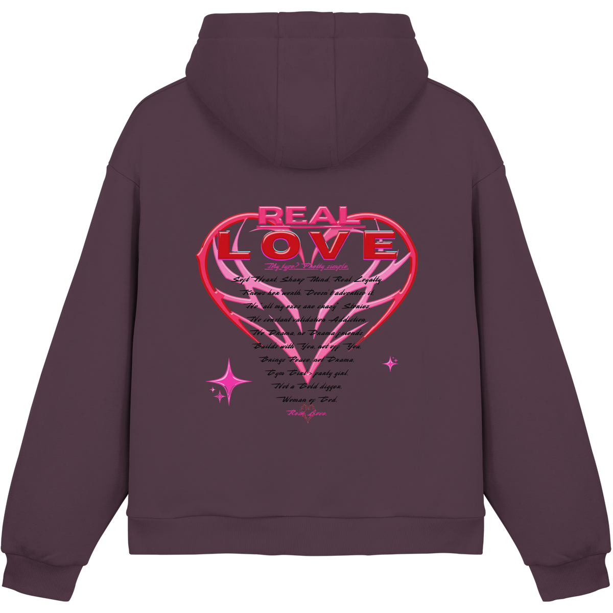 The Real Love - Fluffy Boxcut Hoodie