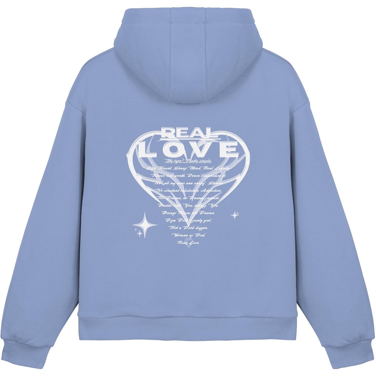 The REAL LOVE BASiCS - Fluffy Boxcut Hoodie