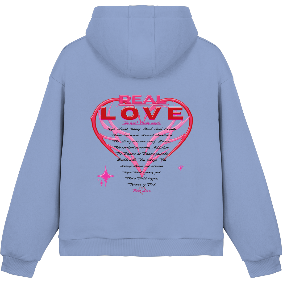 The Real Love - Fluffy Boxcut Hoodie