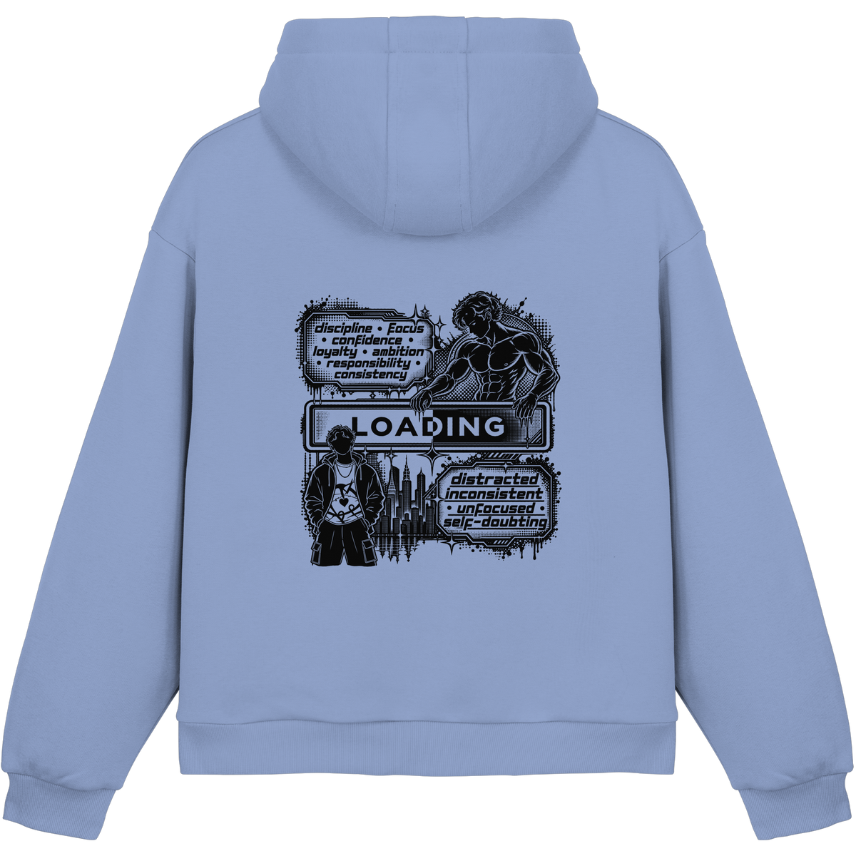 LOADiNG BASiCS - Fluffy Boxcut Hoodie