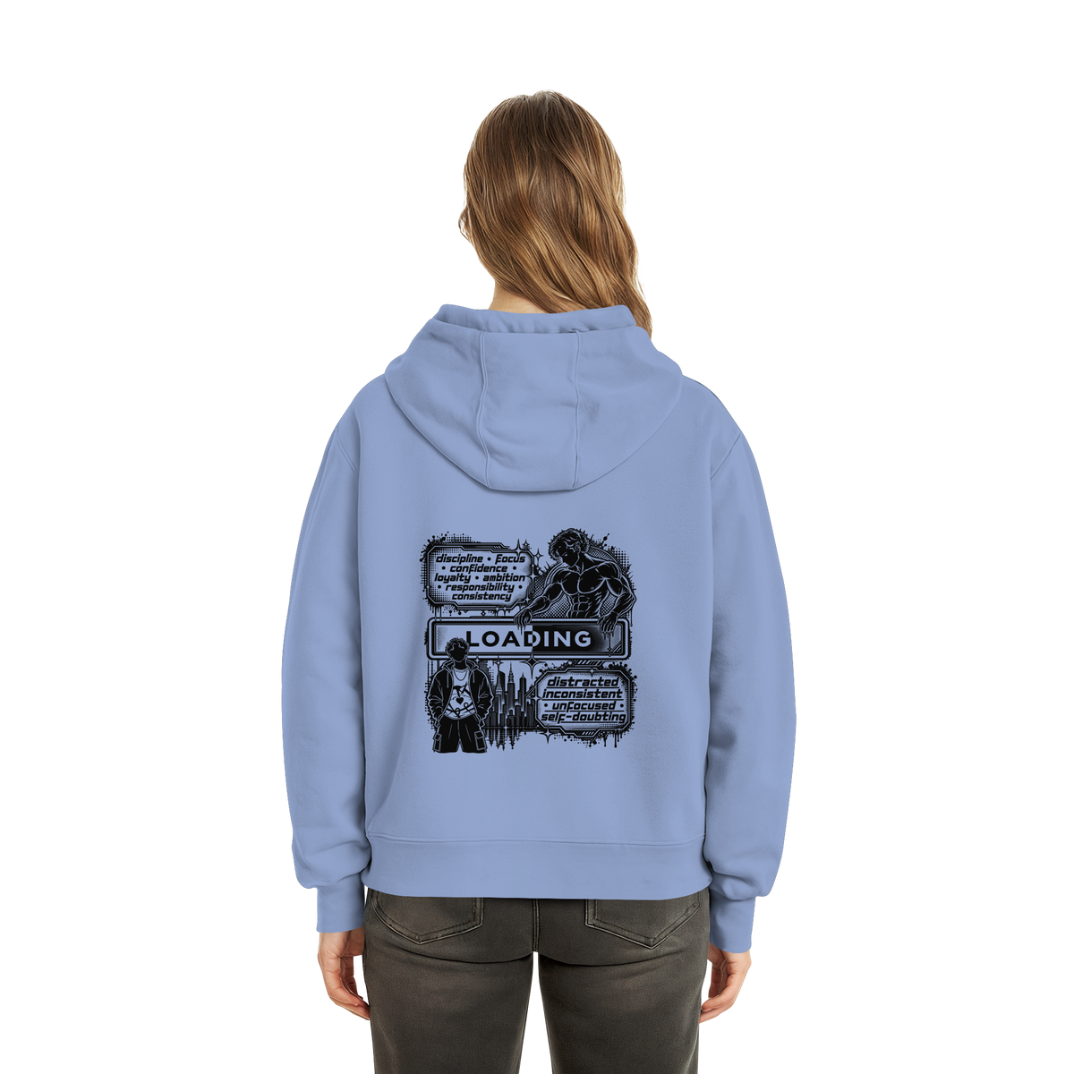 LOADiNG BASiCS - Fluffy Boxcut Hoodie