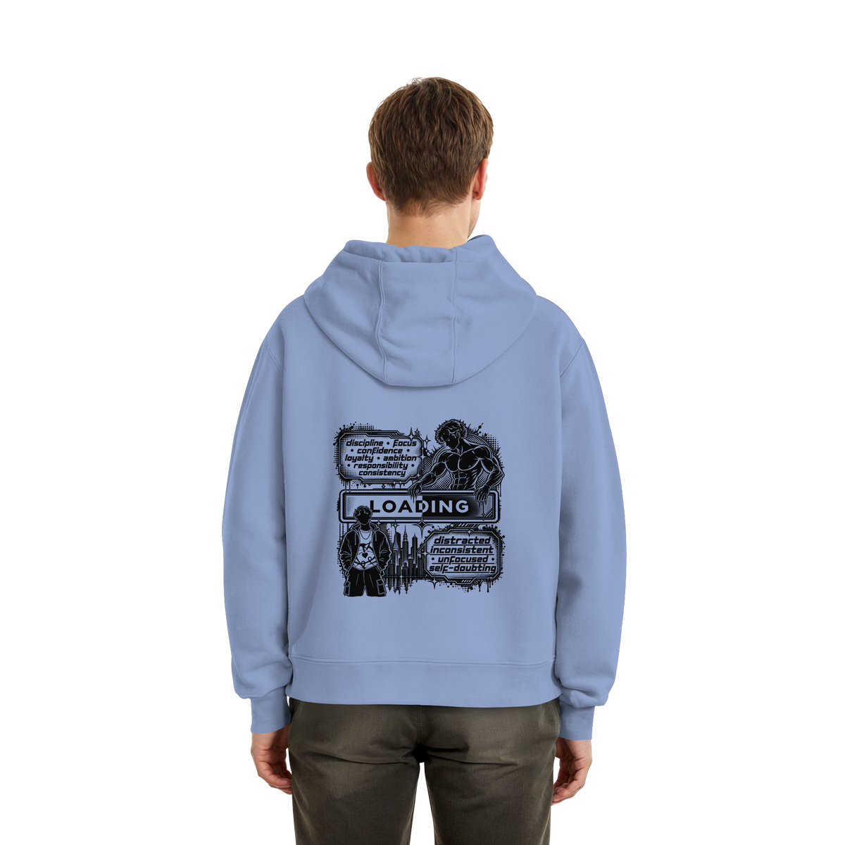 LOADiNG BASiCS - Fluffy Boxcut Hoodie