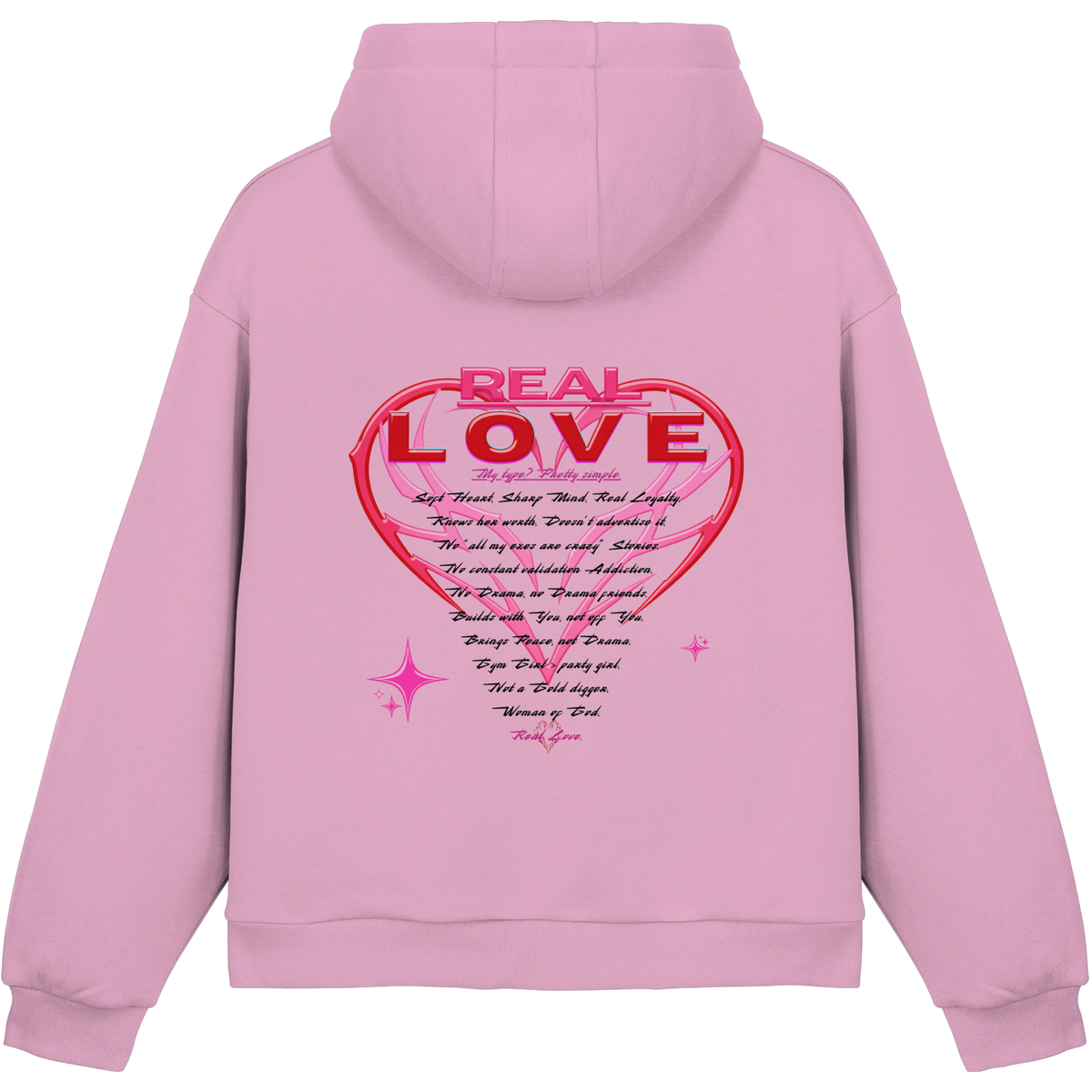 The Real Love - Fluffy Boxcut Hoodie