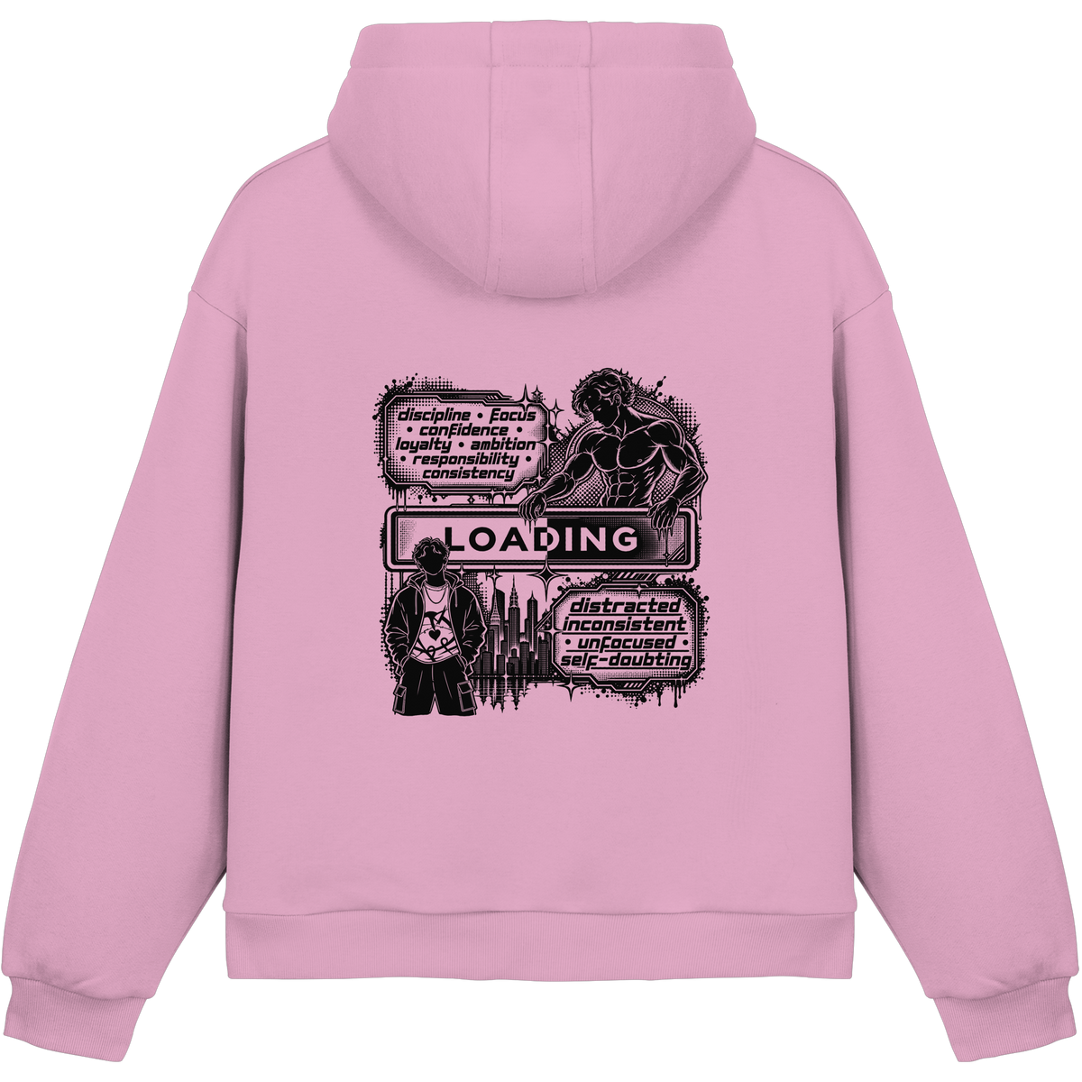 LOADiNG BASiCS - Fluffy Boxcut Hoodie