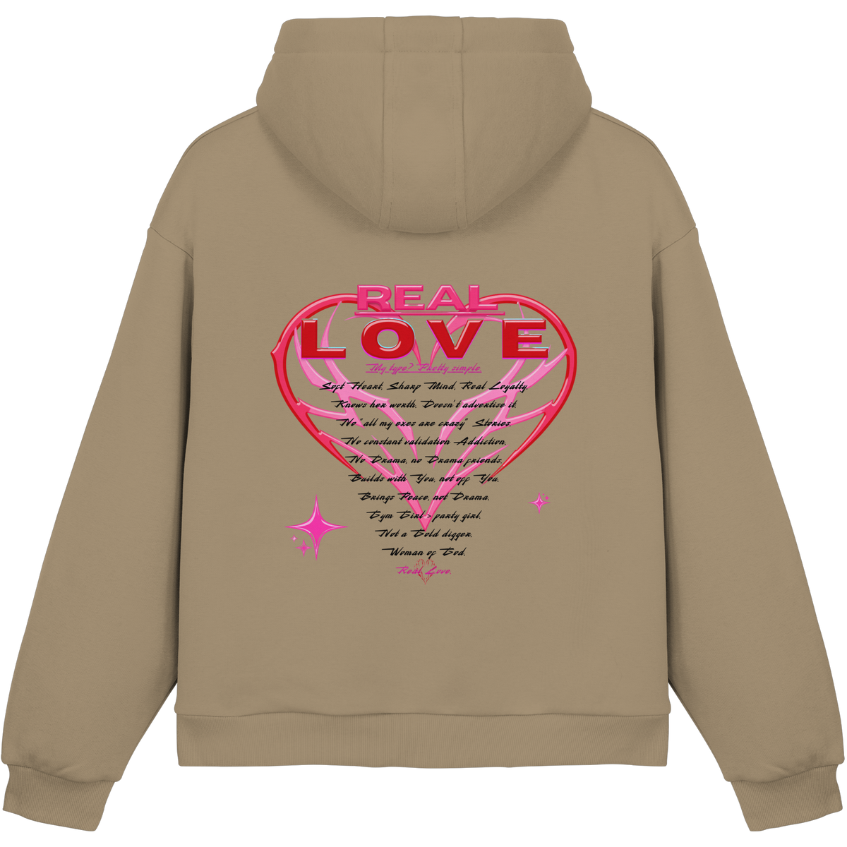 The Real Love - Fluffy Boxcut Hoodie