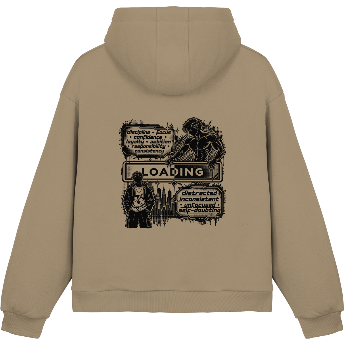 LOADiNG BASiCS - Fluffy Boxcut Hoodie