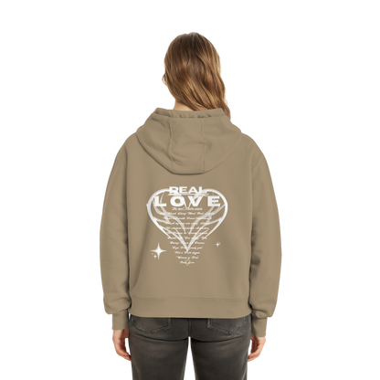 The REAL LOVE BASiCS - Fluffy Boxcut Hoodie