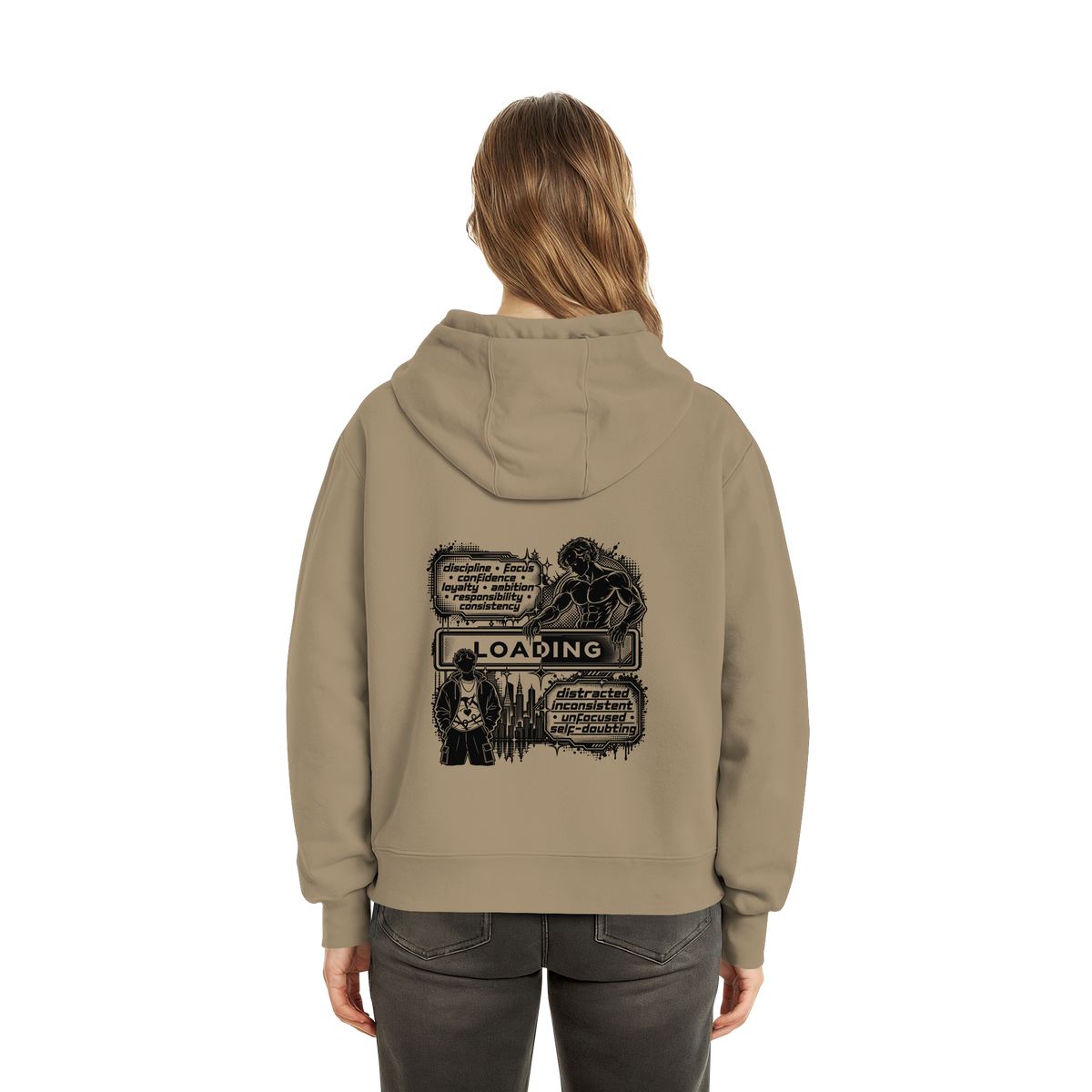 LOADiNG BASiCS - Fluffy Boxcut Hoodie
