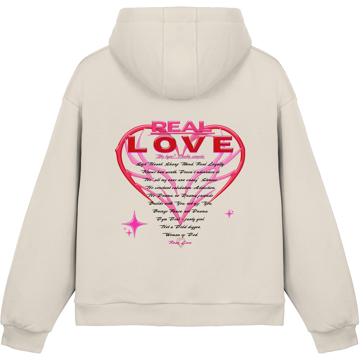 The Real Love - Fluffy Boxcut Hoodie