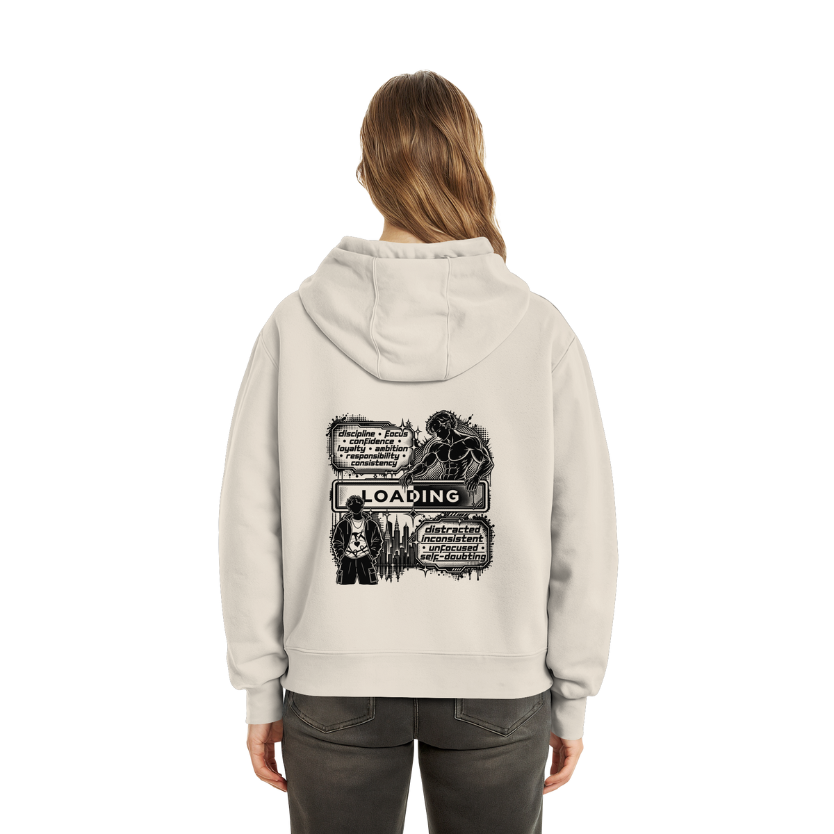 LOADiNG BASiCS - Fluffy Boxcut Hoodie