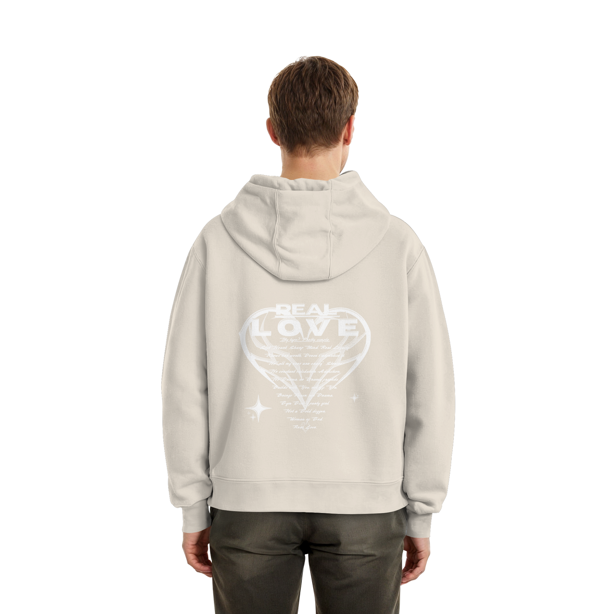 The REAL LOVE BASiCS - Fluffy Boxcut Hoodie