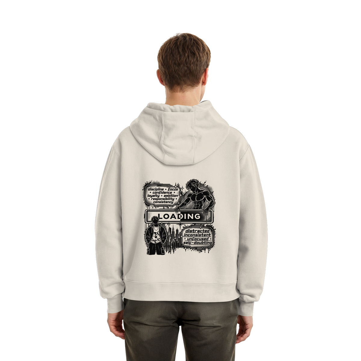LOADiNG BASiCS - Fluffy Boxcut Hoodie