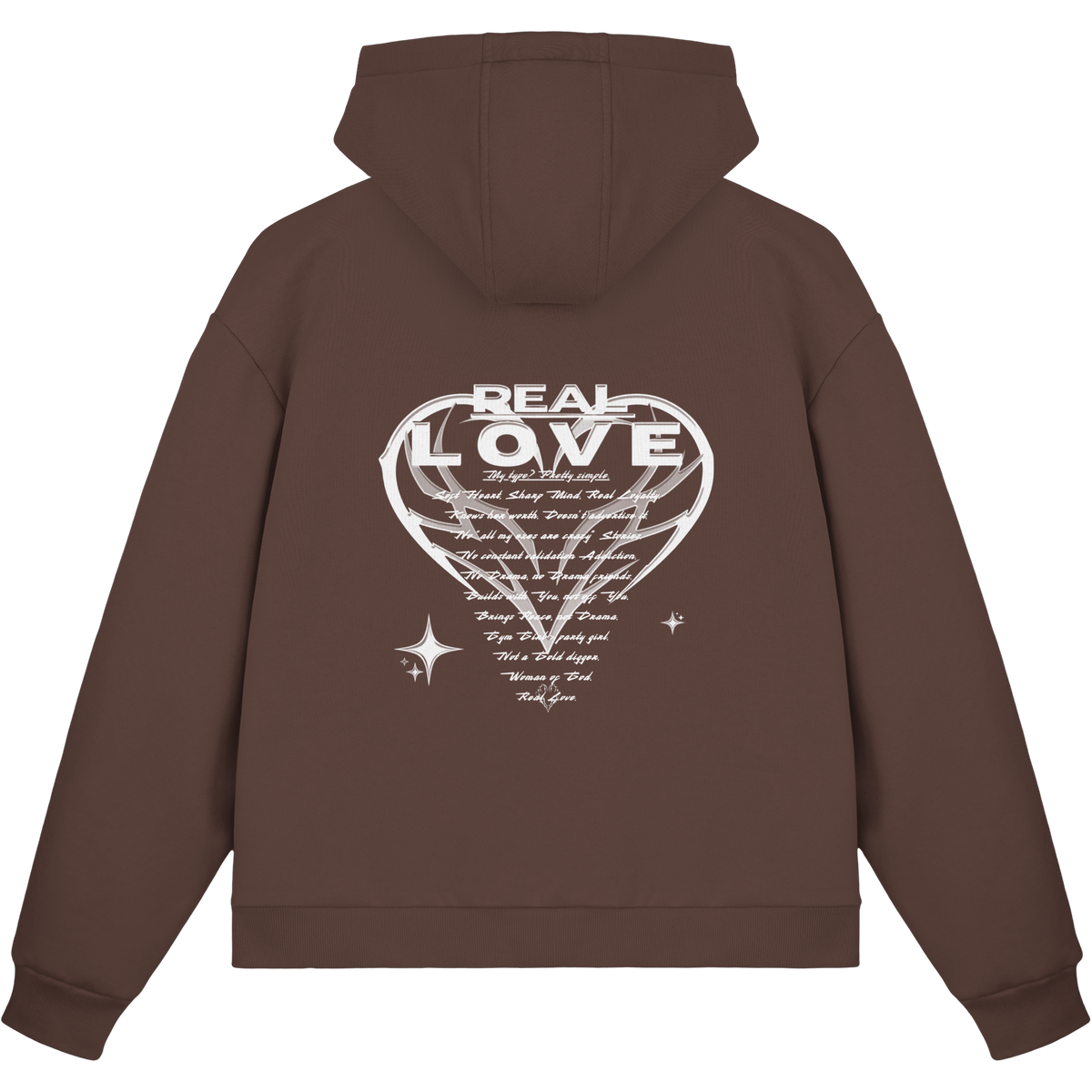 The REAL LOVE BASiCS - Fluffy Boxcut Zipper