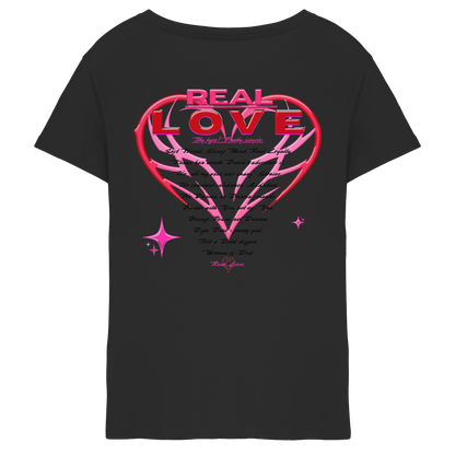 The Real Love - Ladies V-Neck Shirt
