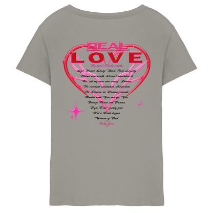 The Real Love - Ladies V-Neck Shirt